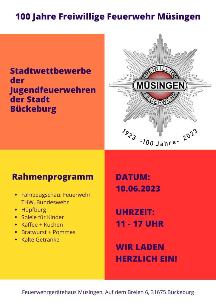 100 Jahre Freiwillige Feuerwehr Müsingen
